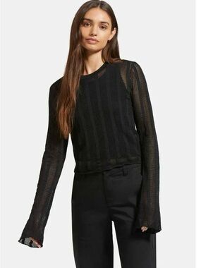 Brixton Sheer Knit Long Sleeve Top